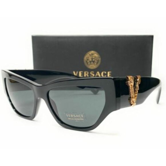 Versace Women's Black and Grey Sunglasses! - Picture 1 of 3